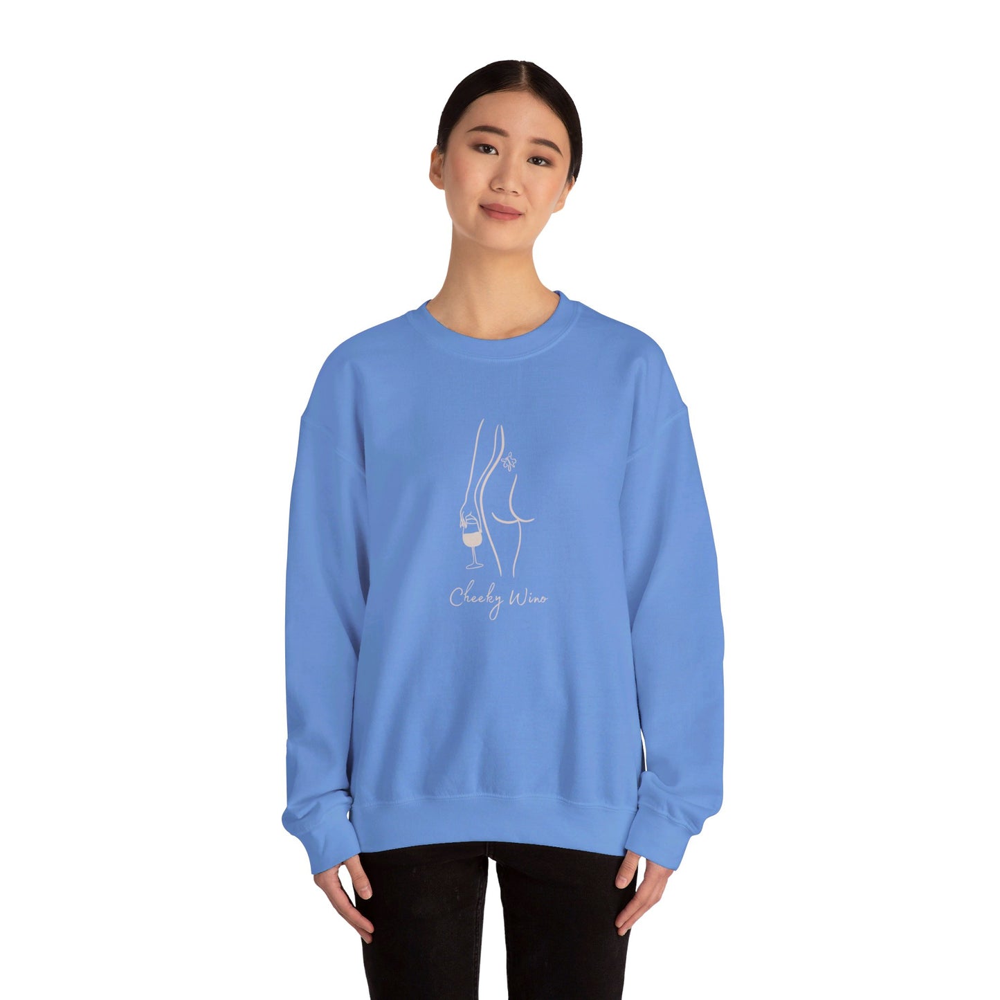 Cheeky Wino - Unisex Heavy Blend™ Crewneck Sweatshirt