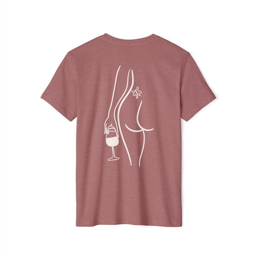 Cheeky Wino Vin de la Femme - Unisex Recycled Organic T-Shirt