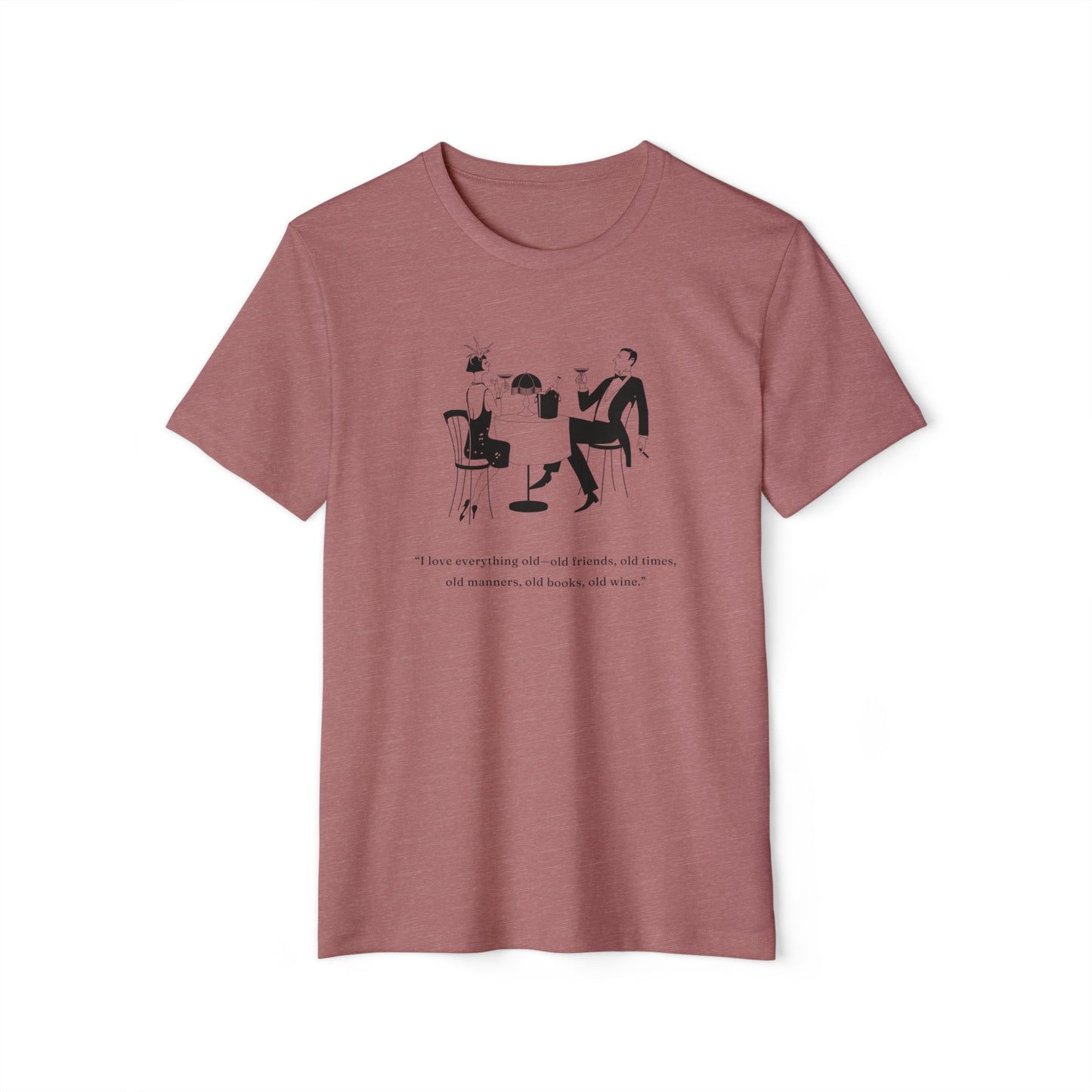 Old Soul, Old Wine - Unisex Recycled Organic T-Shirt