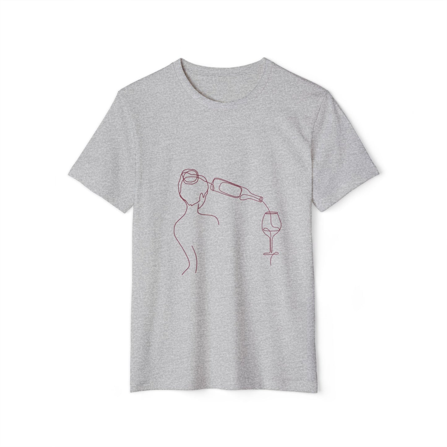 Of Woman and Wine - Unisex Recycled Organic T-Shirt