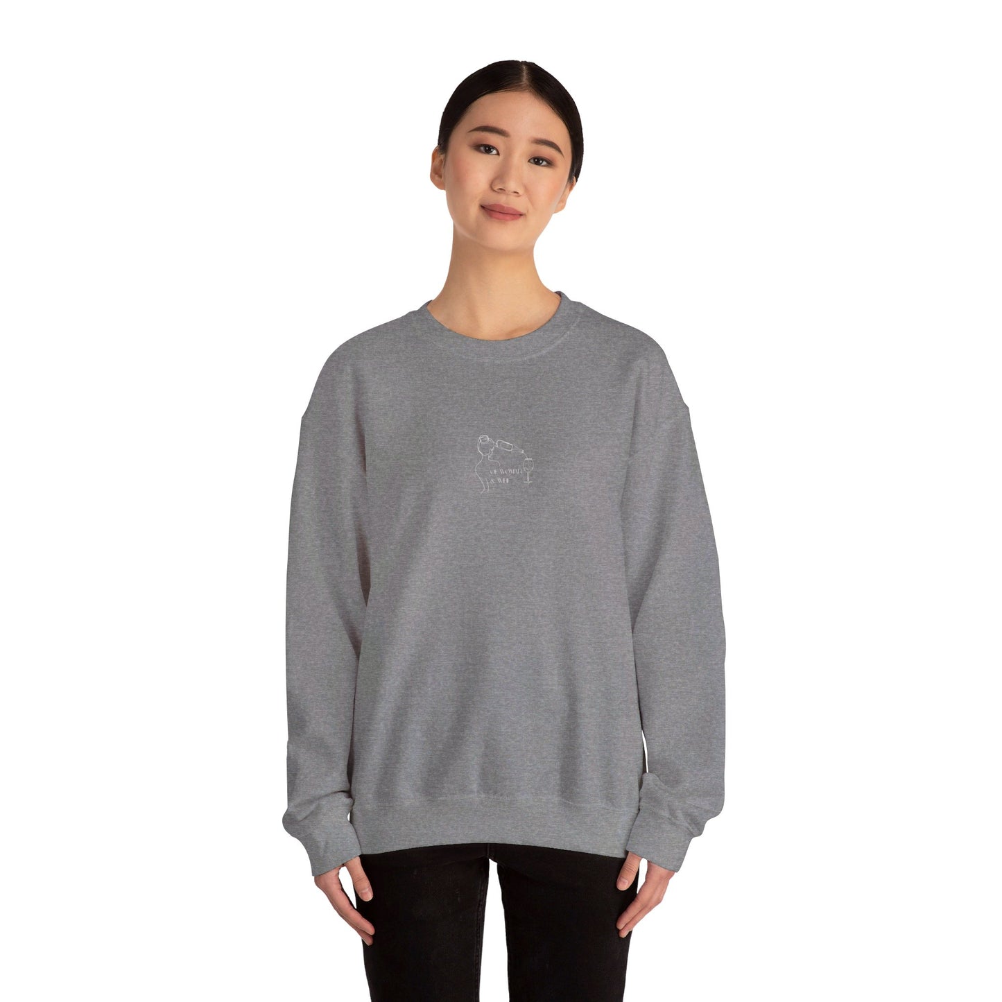 Cheeky Wino Vin de la Femme - Crewneck Sweatshirt