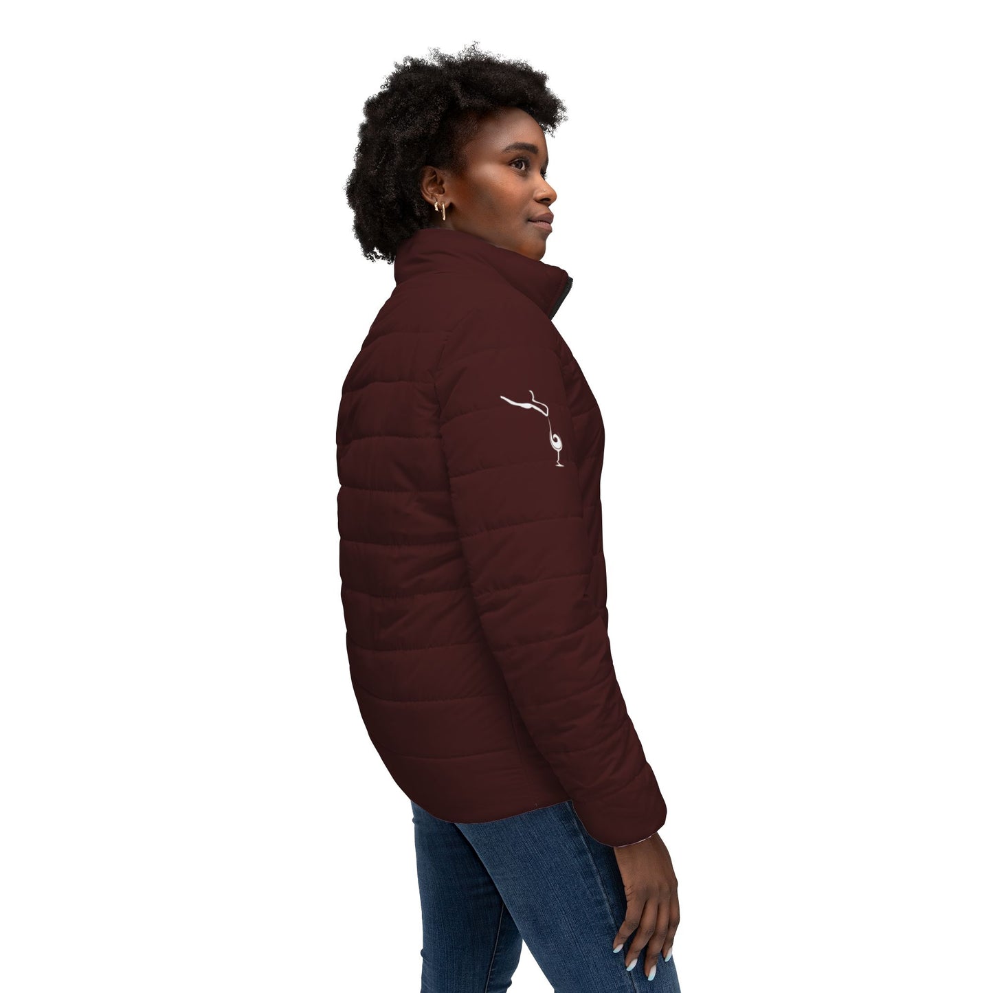 BSB- Wine Women’s Puffer Jacket (AOP)