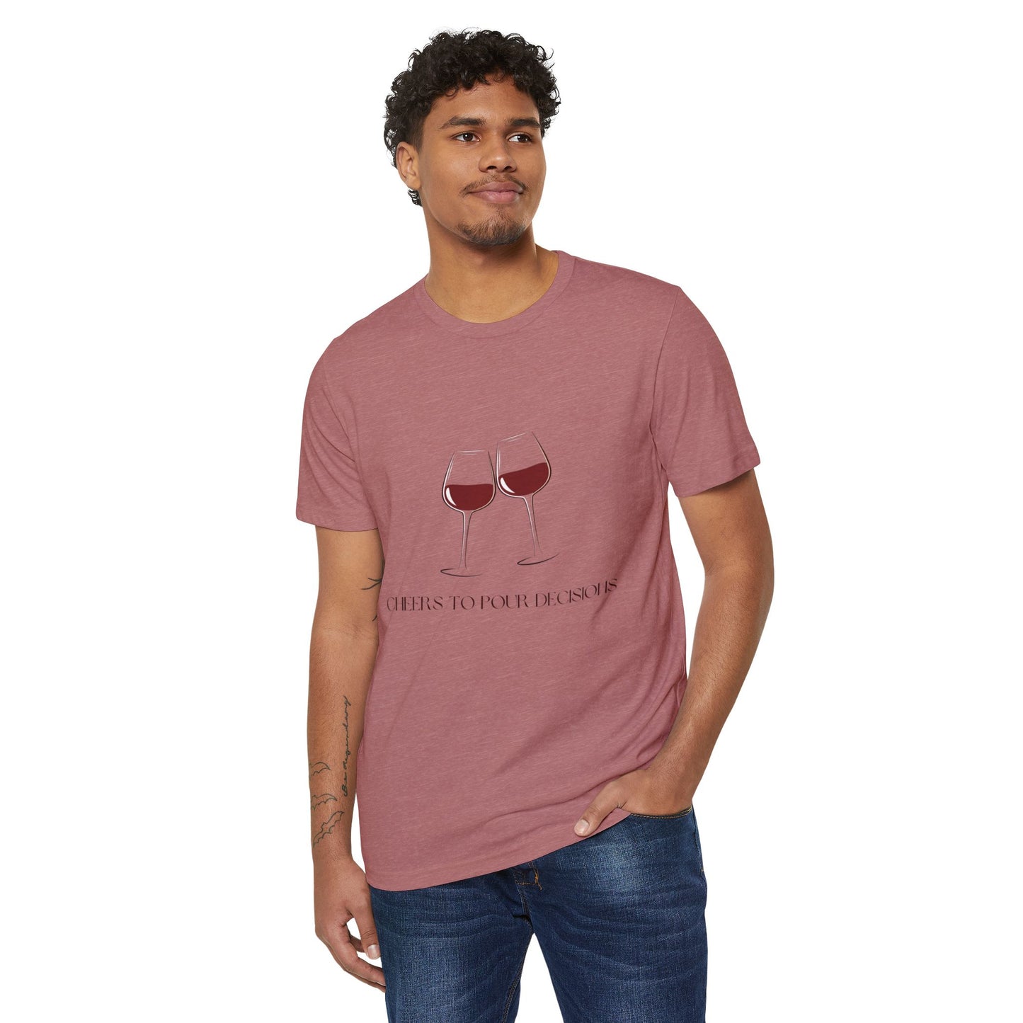 Pour Decisions Wino - Unisex Recycled Organic T-Shirt