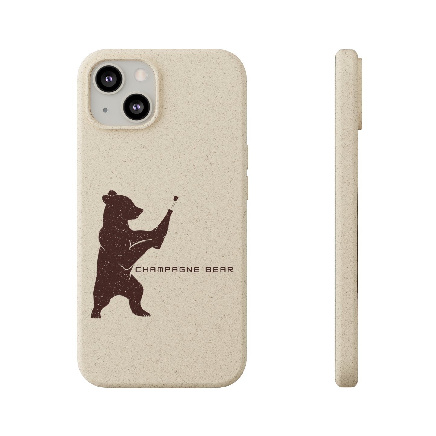 Champagne Bear - Biodegradable Cases