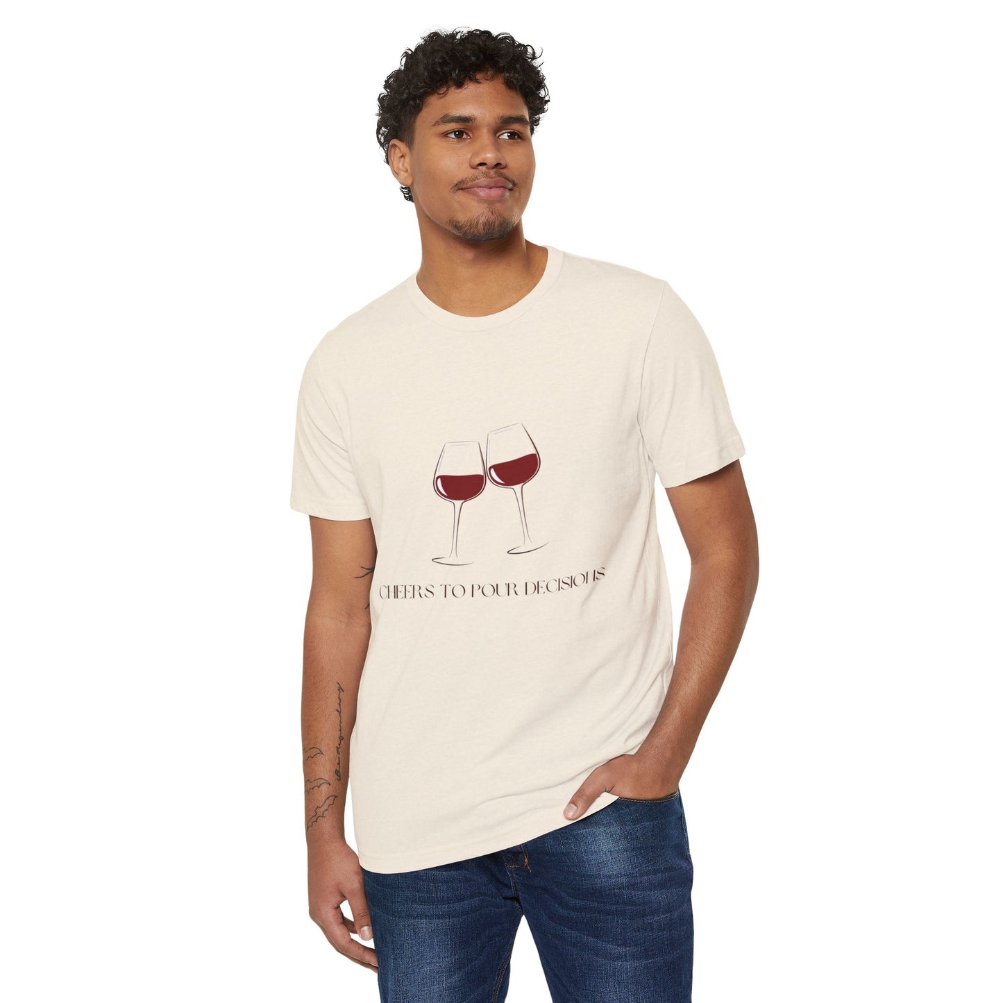 Pour Decisions Wino - Unisex Recycled Organic T-Shirt