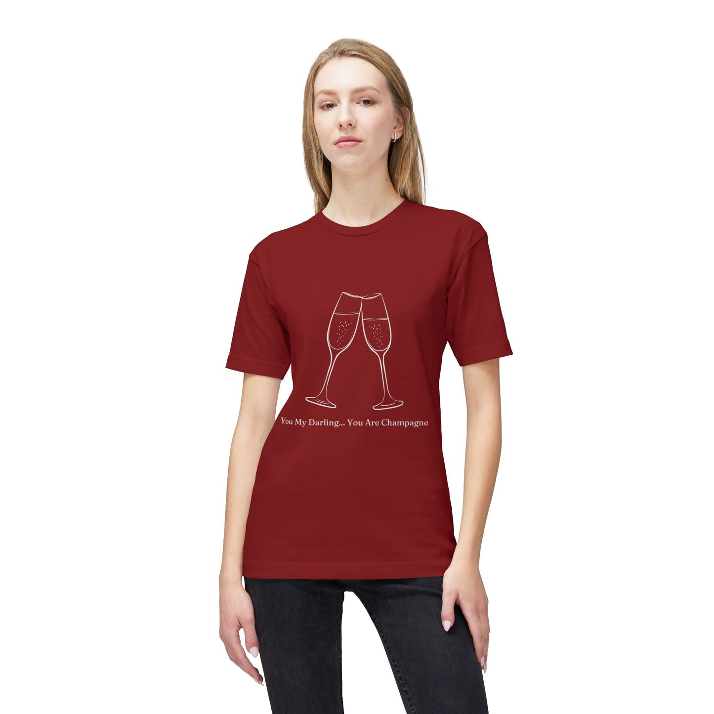 Champagne Darling - Unisex Midweight T-shirt, Made in US