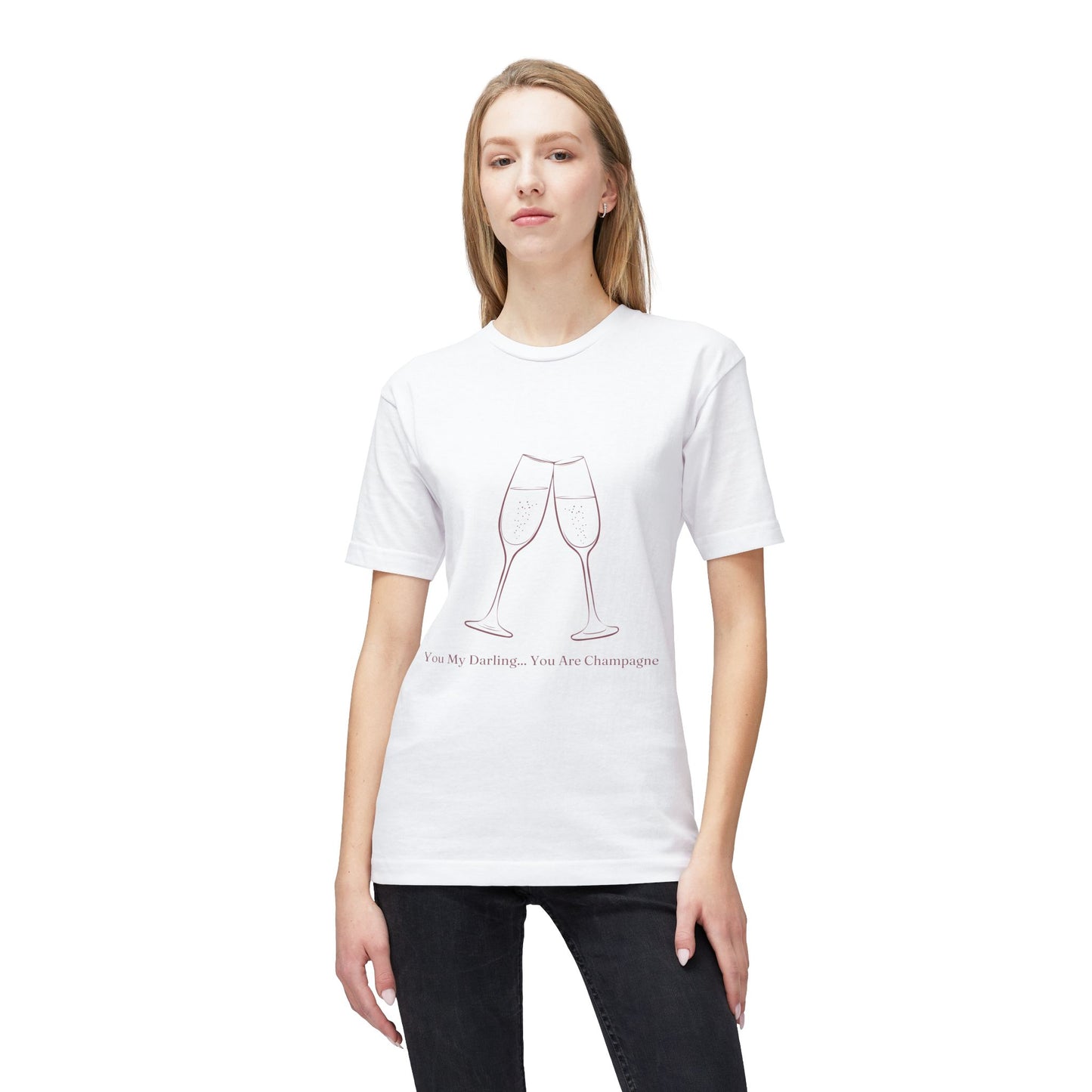 Champagne Darling - Unisex Midweight T-shirt, Made in US