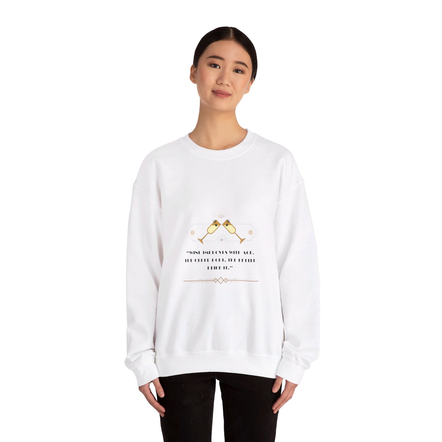 Improves with Age - Unisex Heavy Blend™ Crewneck Sweatshirt