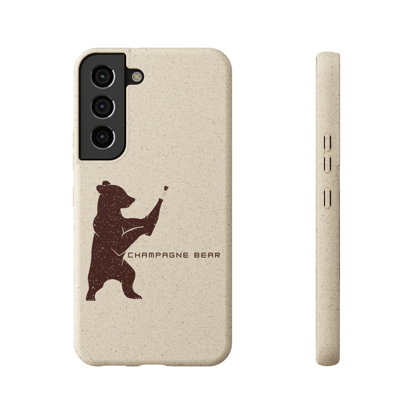 Champagne Bear - Biodegradable Cases