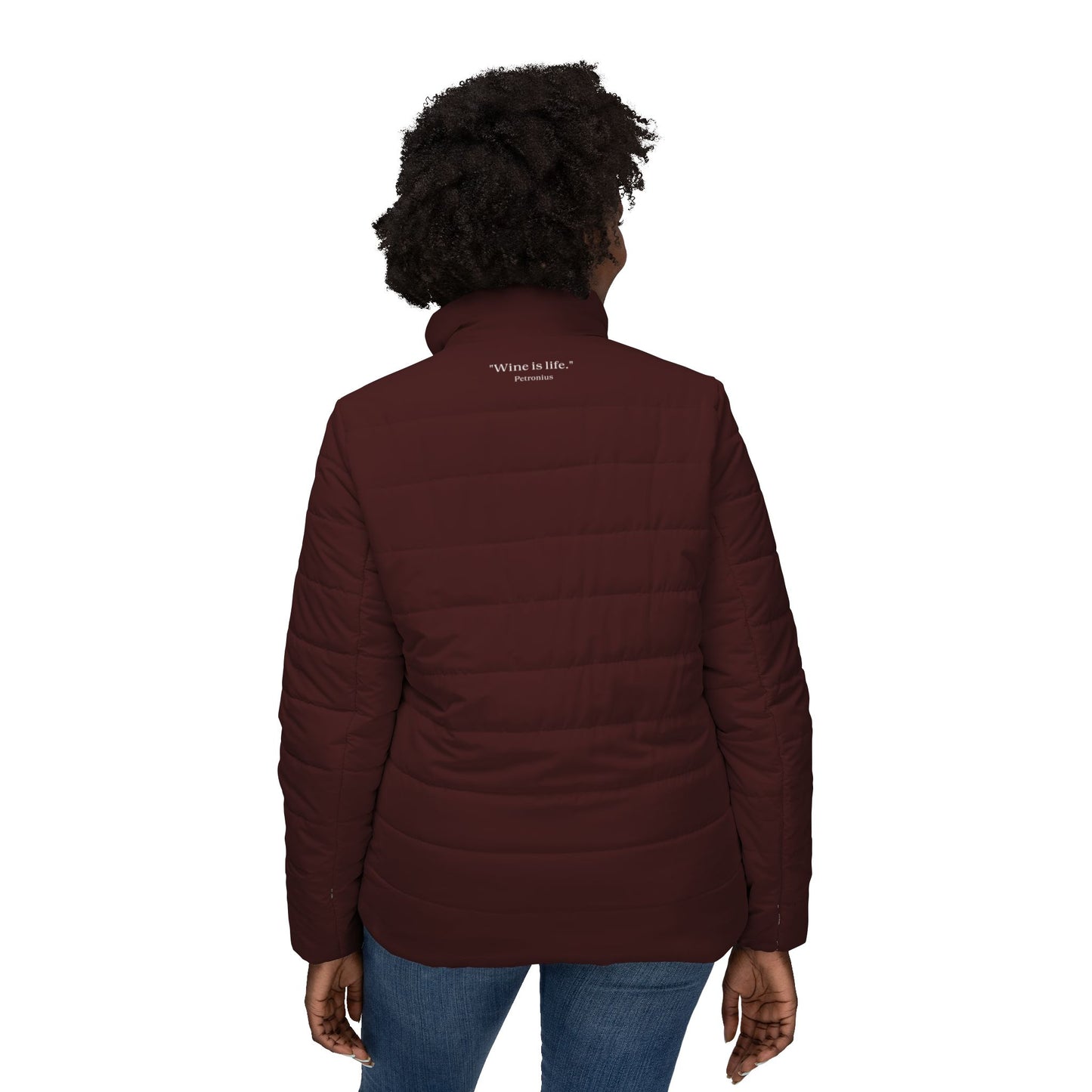 BSB- Wine Women’s Puffer Jacket (AOP)