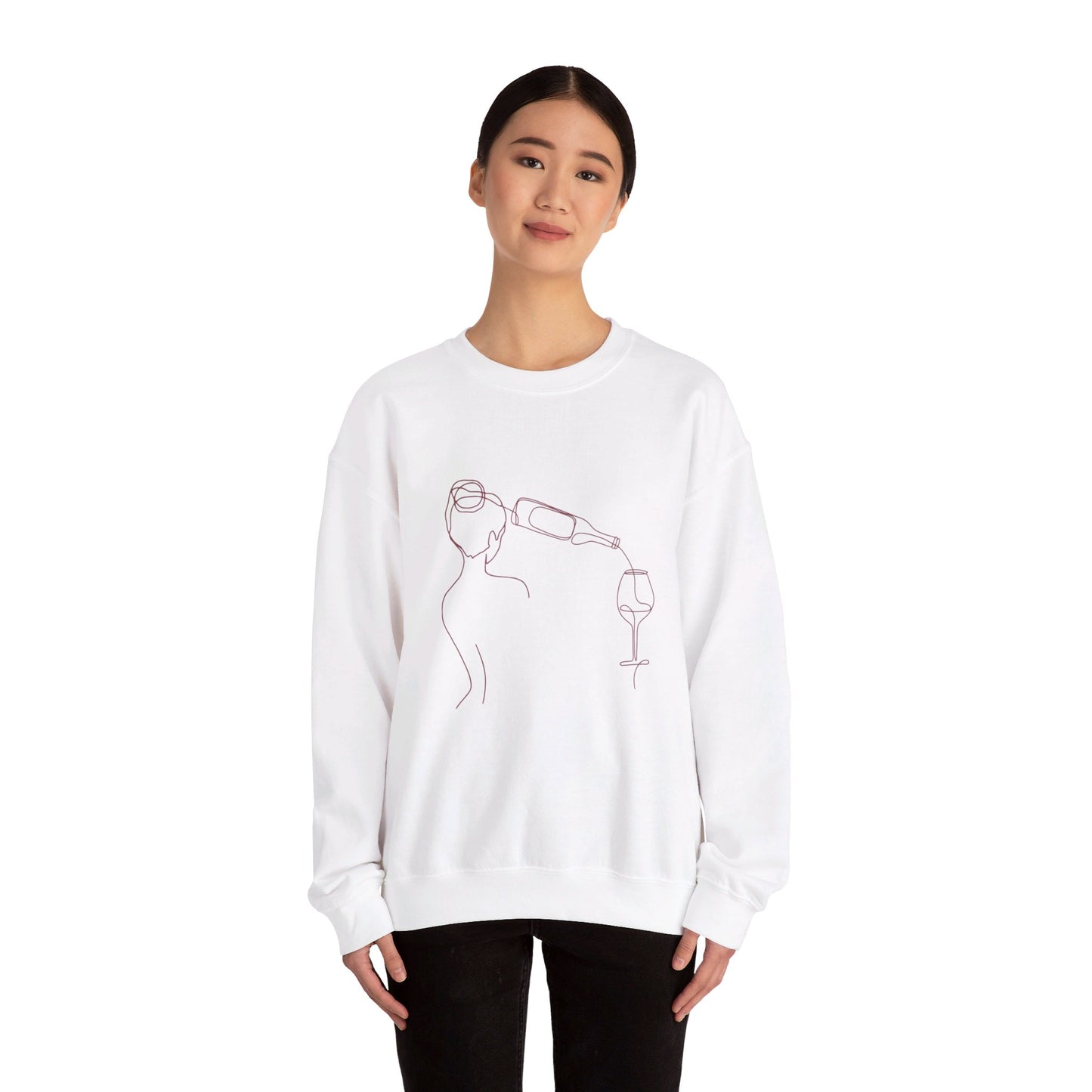 Of Woman and Wine - Unisex Heavy Blend™ Crewneck Sweatshirt