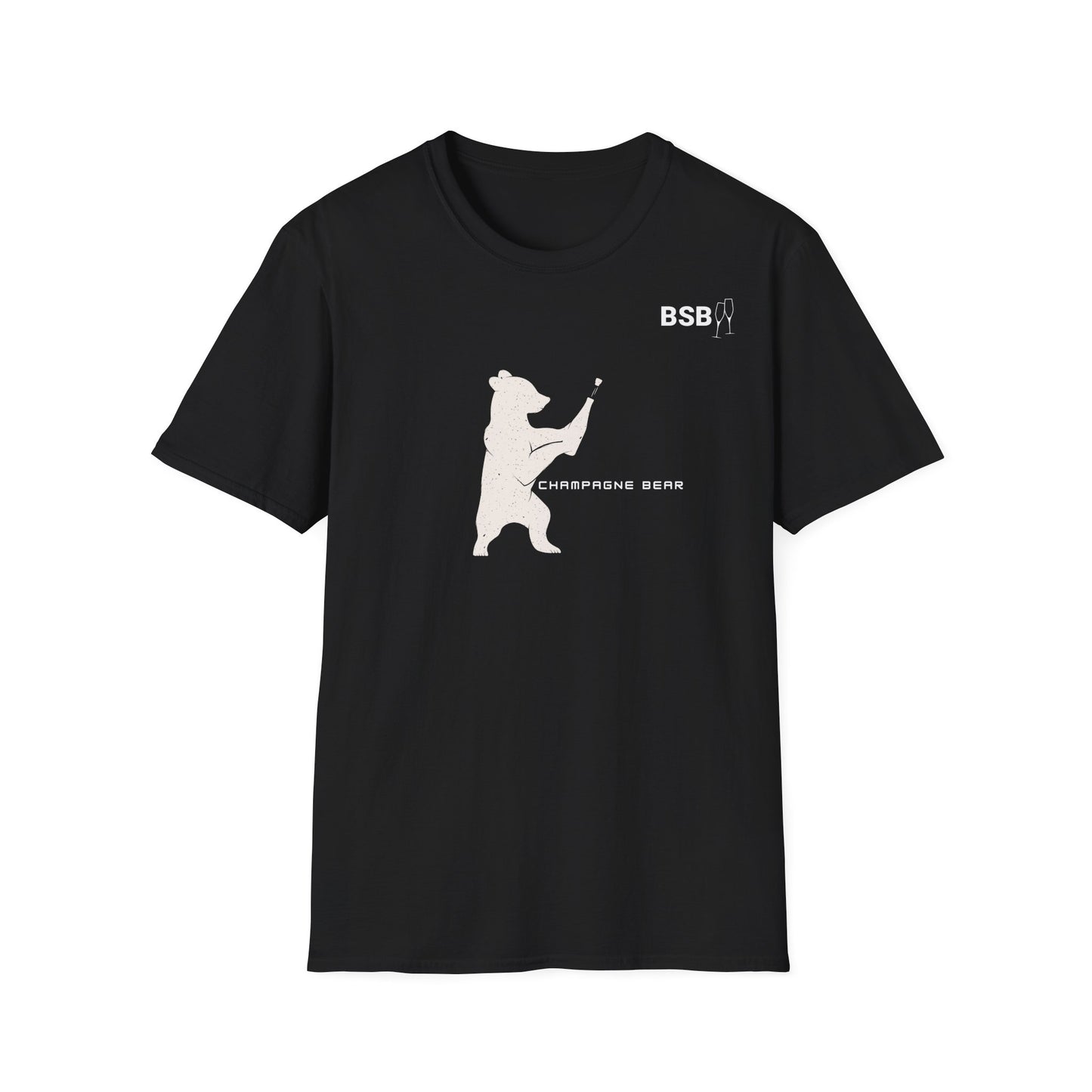 BSB Champagne Bear - Unisex Softstyle T-Shirt