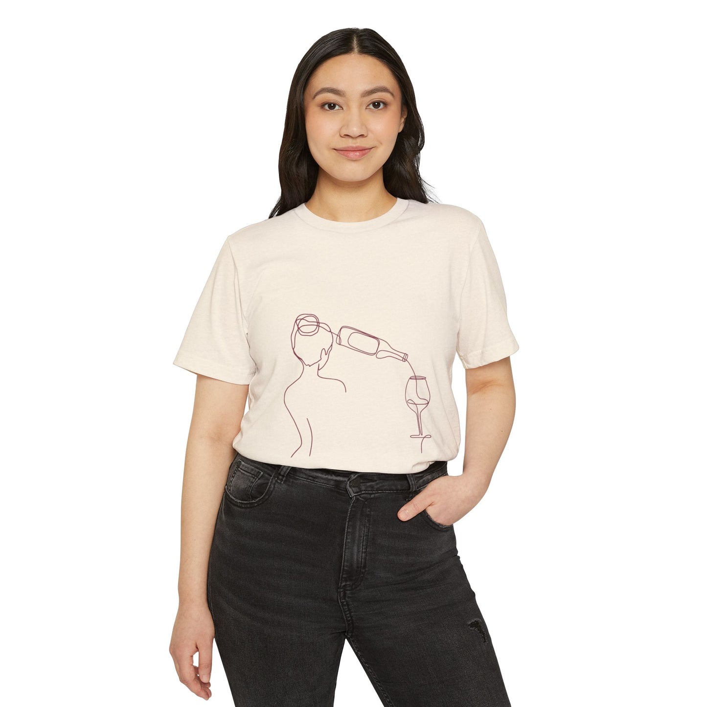 Of Woman and Wine - Unisex Recycled Organic T-Shirt