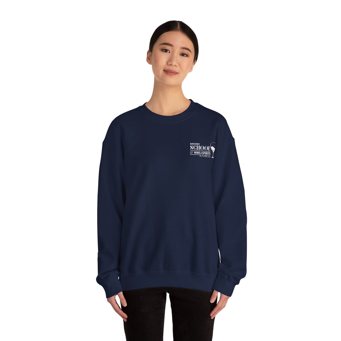 BSB Wine Around the World - Logo Unisex Heavy Blend™ Crewneck Sweatshirt