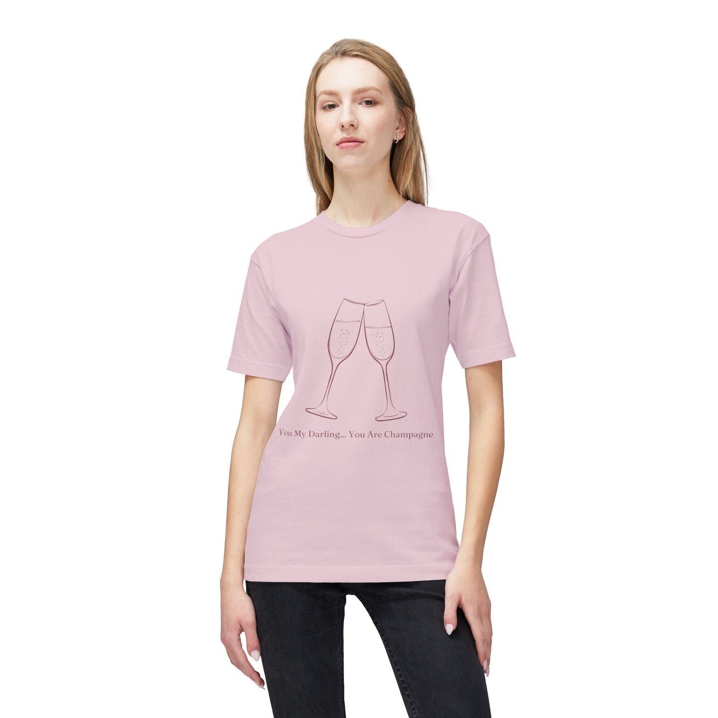 Champagne Darling - Unisex Midweight T-shirt, Made in US