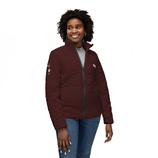 BSB- Wine Women’s Puffer Jacket (AOP)