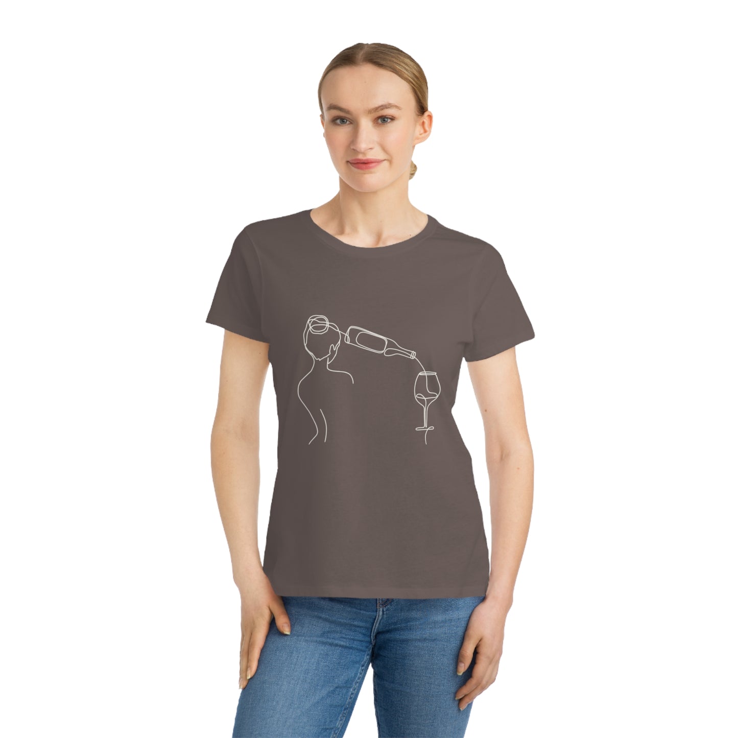 Of Woman and Wine - Organic Women's Classic T-Shirt