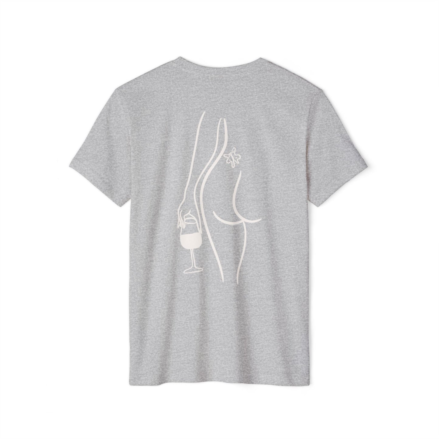 Cheeky Wino Vin de la Femme - Unisex Recycled Organic T-Shirt