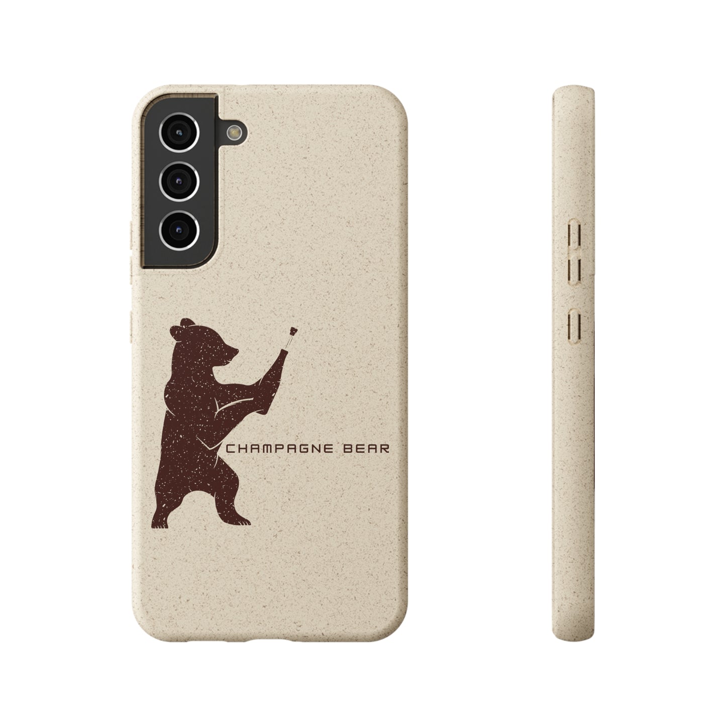 Champagne Bear - Biodegradable Cases