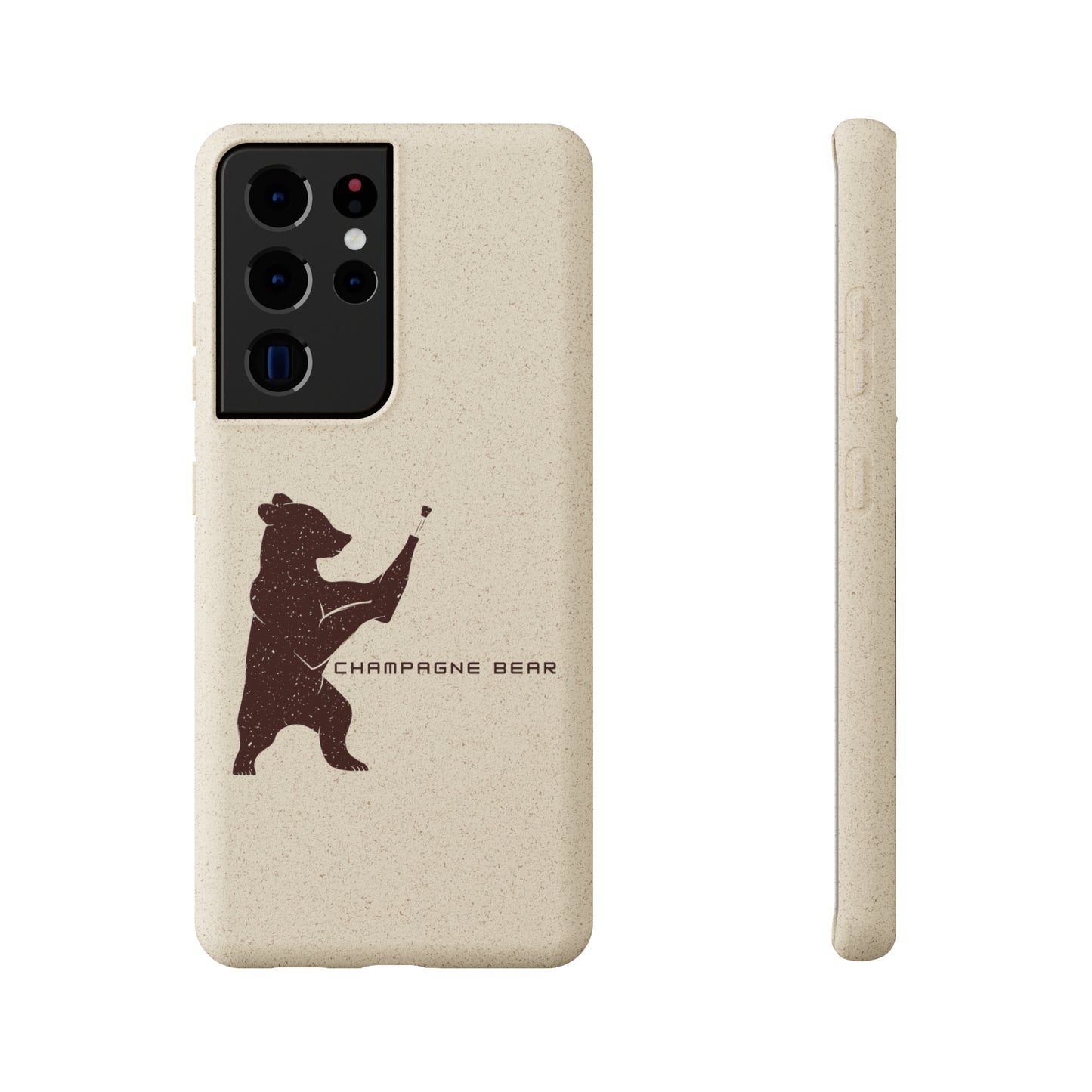 Champagne Bear - Biodegradable Cases