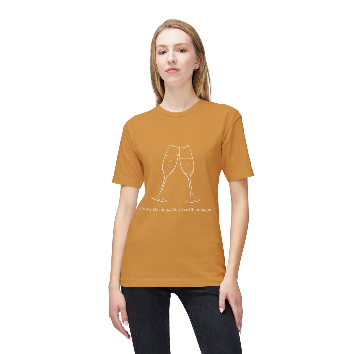 Champagne Darling - Unisex Midweight T-shirt, Made in US