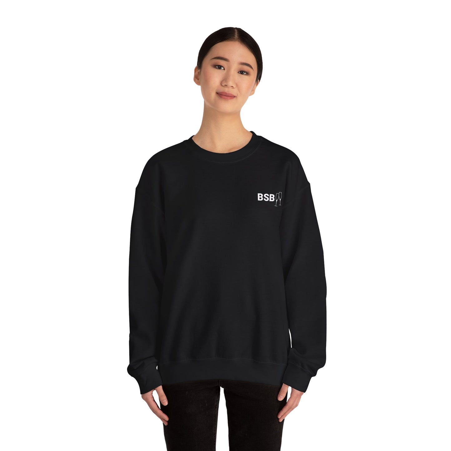 BSB Simple Wine Around the World - Unisex Heavy Blend™ Crewneck Sweatshirt