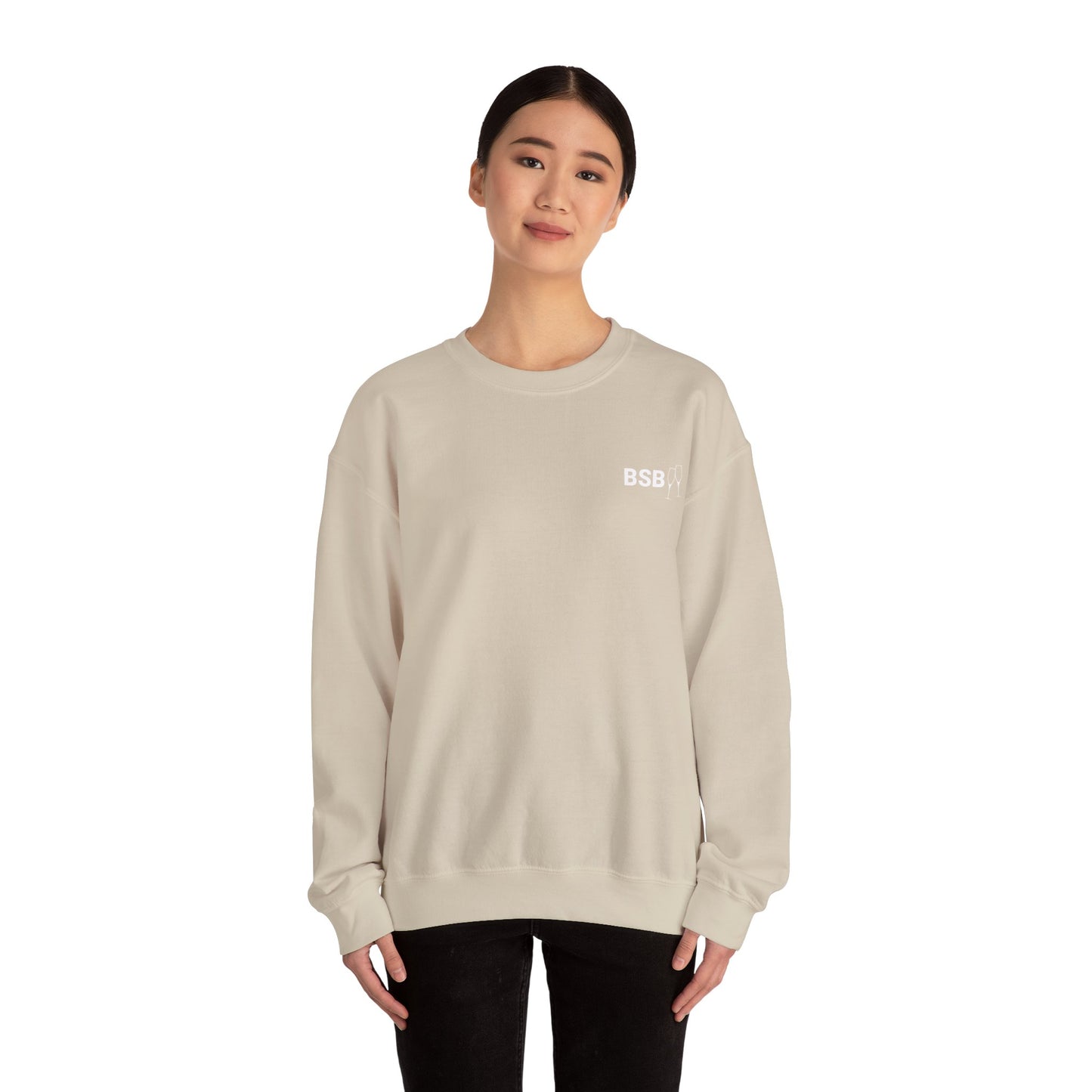 BSB Simple Wine Around the World - Unisex Heavy Blend™ Crewneck Sweatshirt