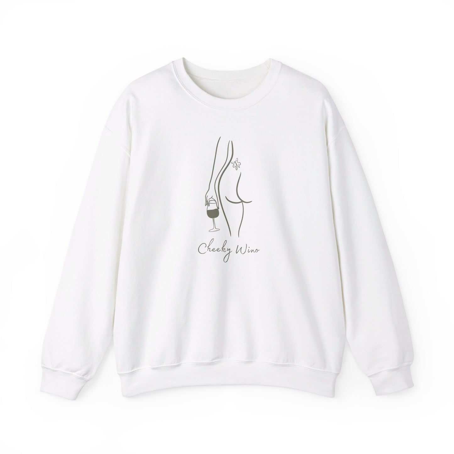 Cheeky Wino - Unisex Heavy Blend™ Crewneck Sweatshirt