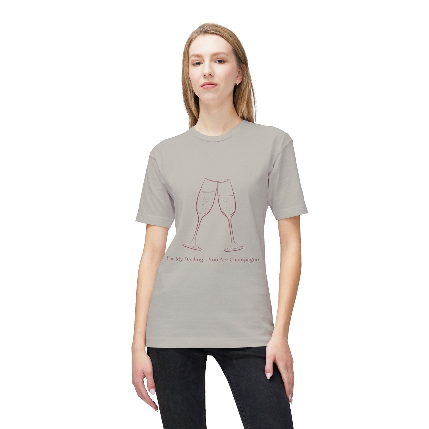 Champagne Darling - Unisex Midweight T-shirt, Made in US