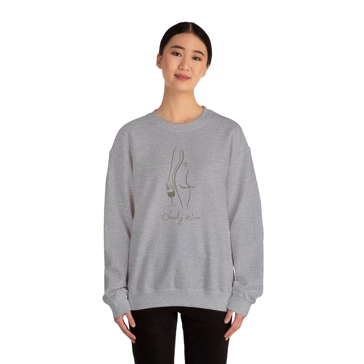 Cheeky Wino - Unisex Heavy Blend™ Crewneck Sweatshirt