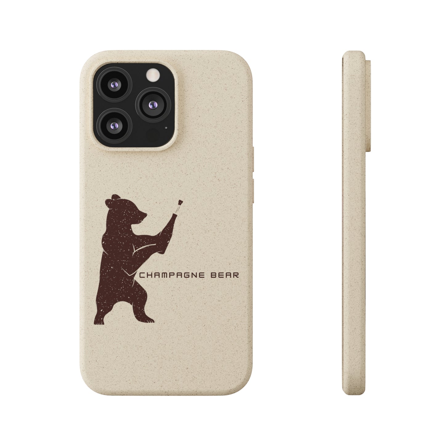 Champagne Bear - Biodegradable Cases