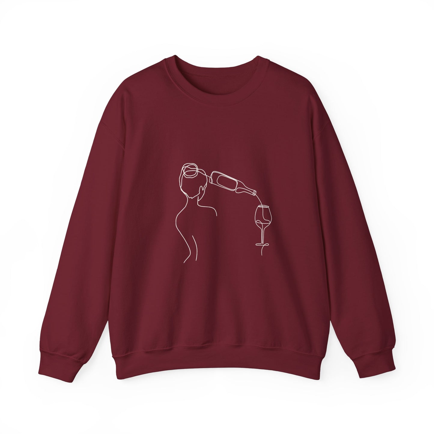 Of Woman and Wine Unisex Heavy Blend™ Crewneck Sweatshirt