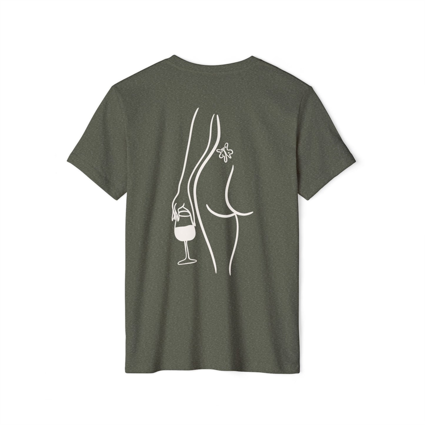 Cheeky Wino Vin de la Femme - Unisex Recycled Organic T-Shirt