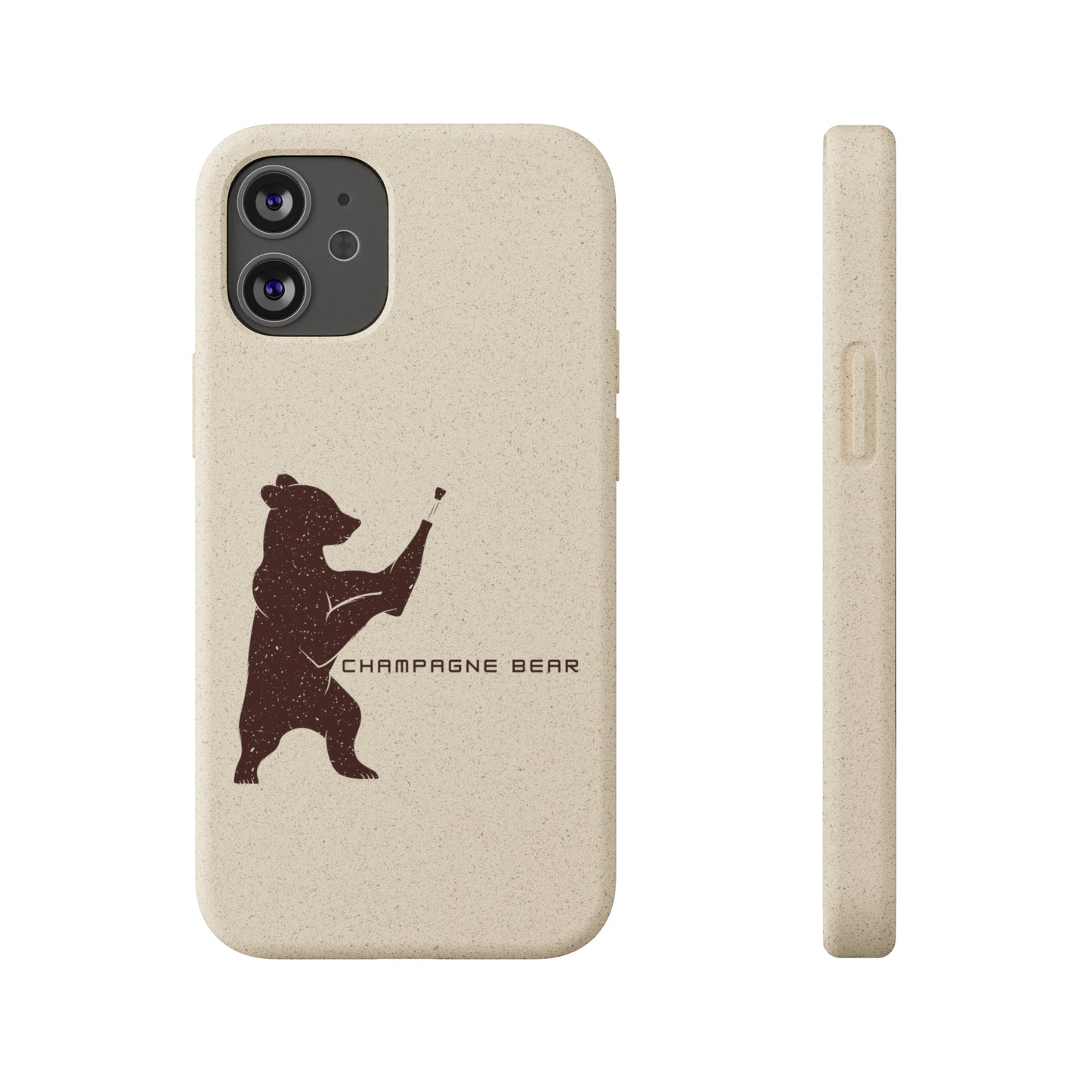 Champagne Bear - Biodegradable Cases