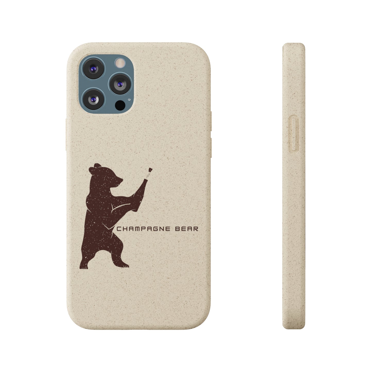 Champagne Bear - Biodegradable Cases