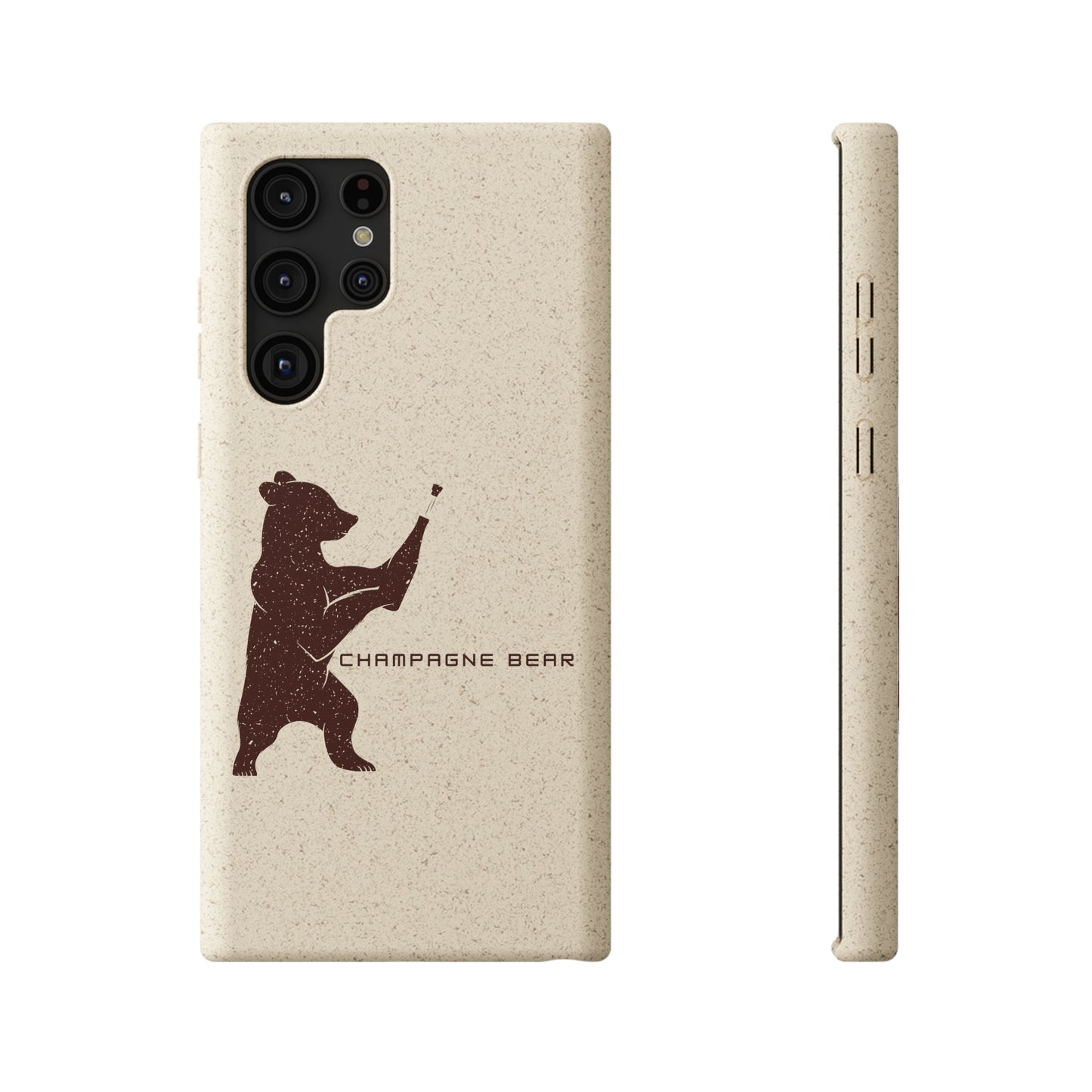 Champagne Bear - Biodegradable Cases