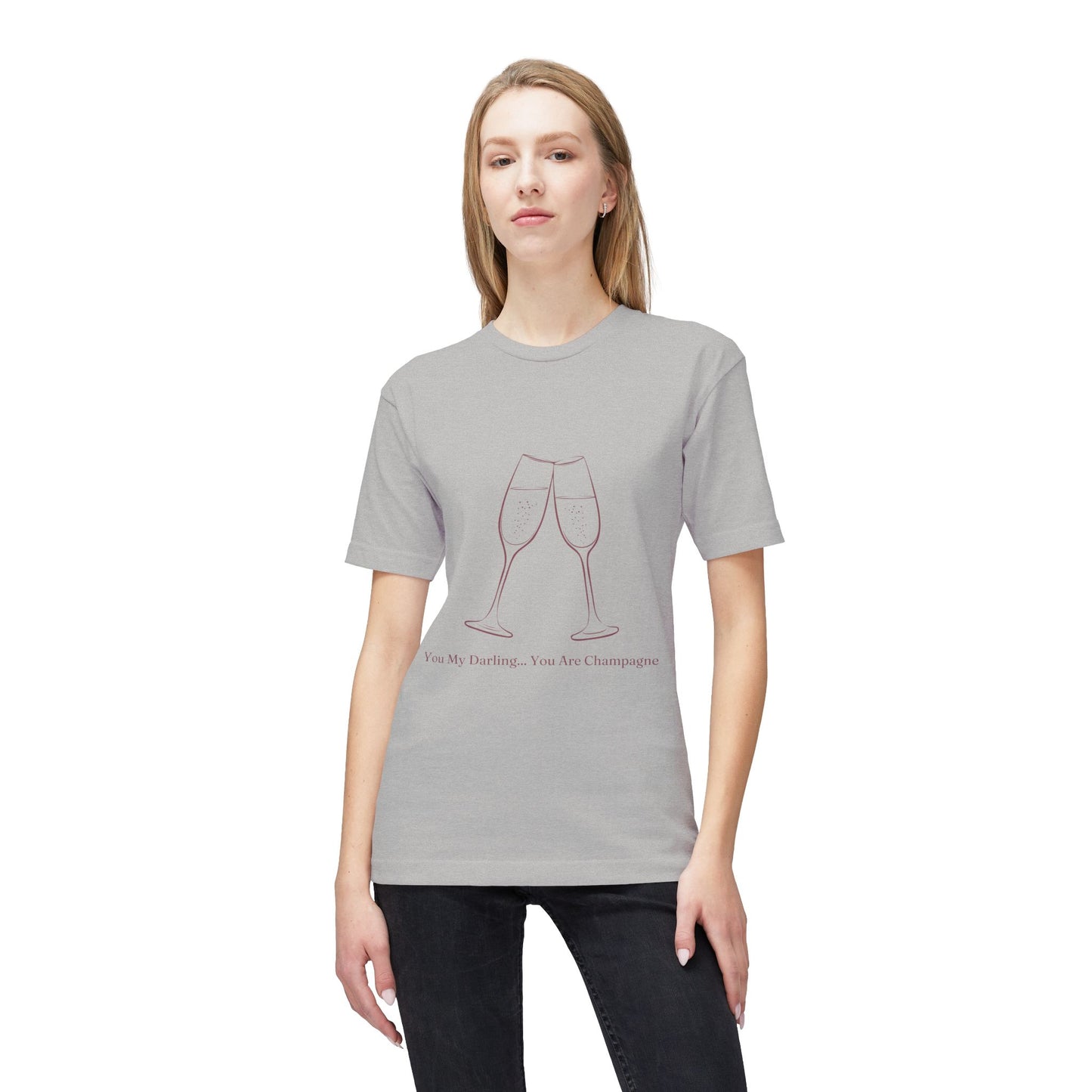 Champagne Darling - Unisex Midweight T-shirt, Made in US