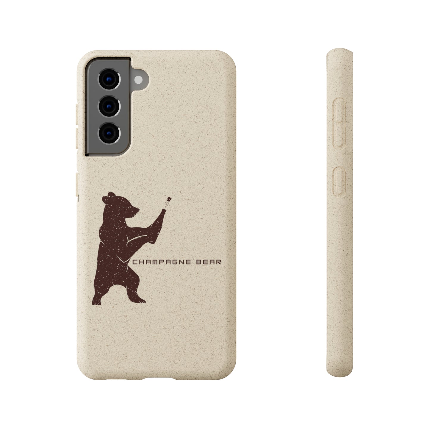 Champagne Bear - Biodegradable Cases