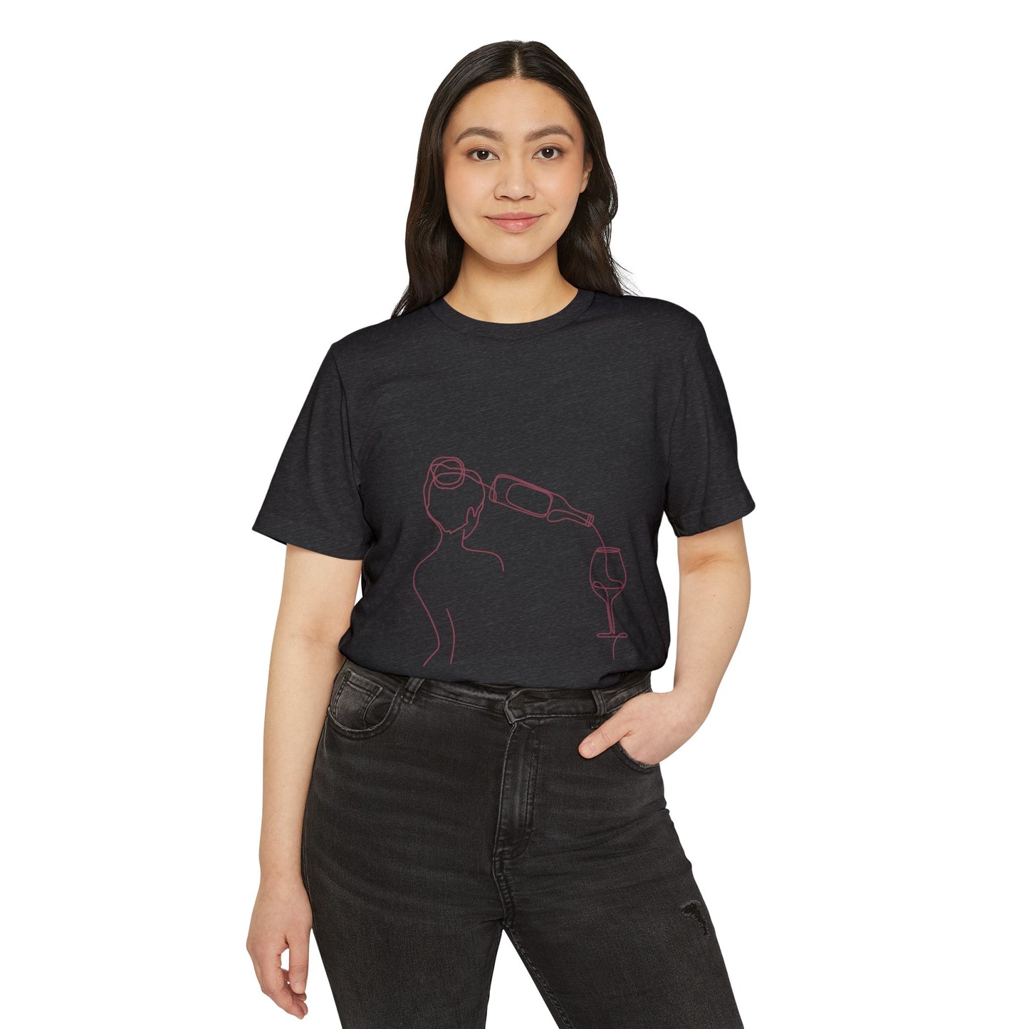 Of Woman and Wine - Unisex Recycled Organic T-Shirt