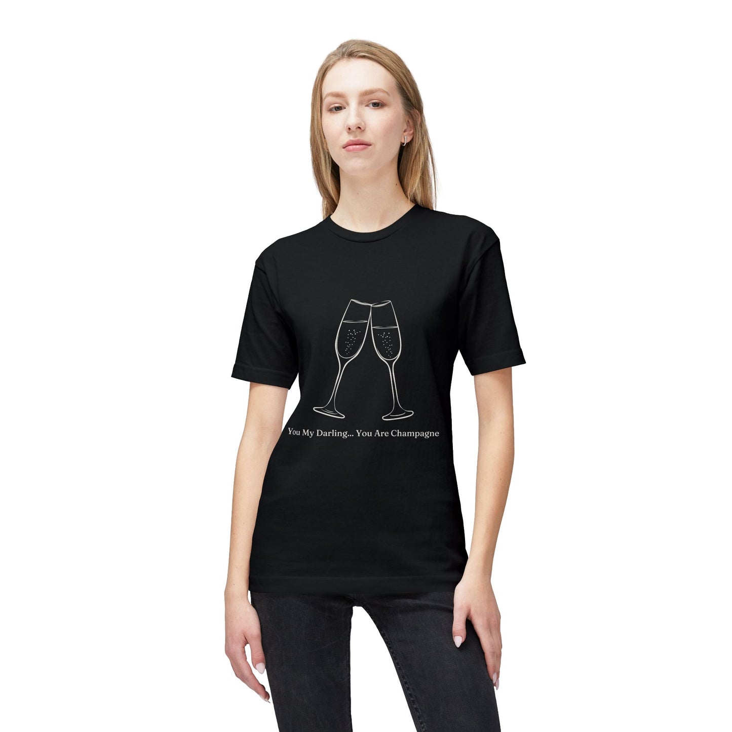 Champagne Darling - Unisex Midweight T-shirt, Made in US