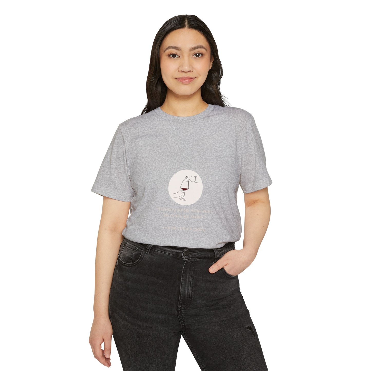 Rumi Wine - Unisex Recycled Organic T-Shirt