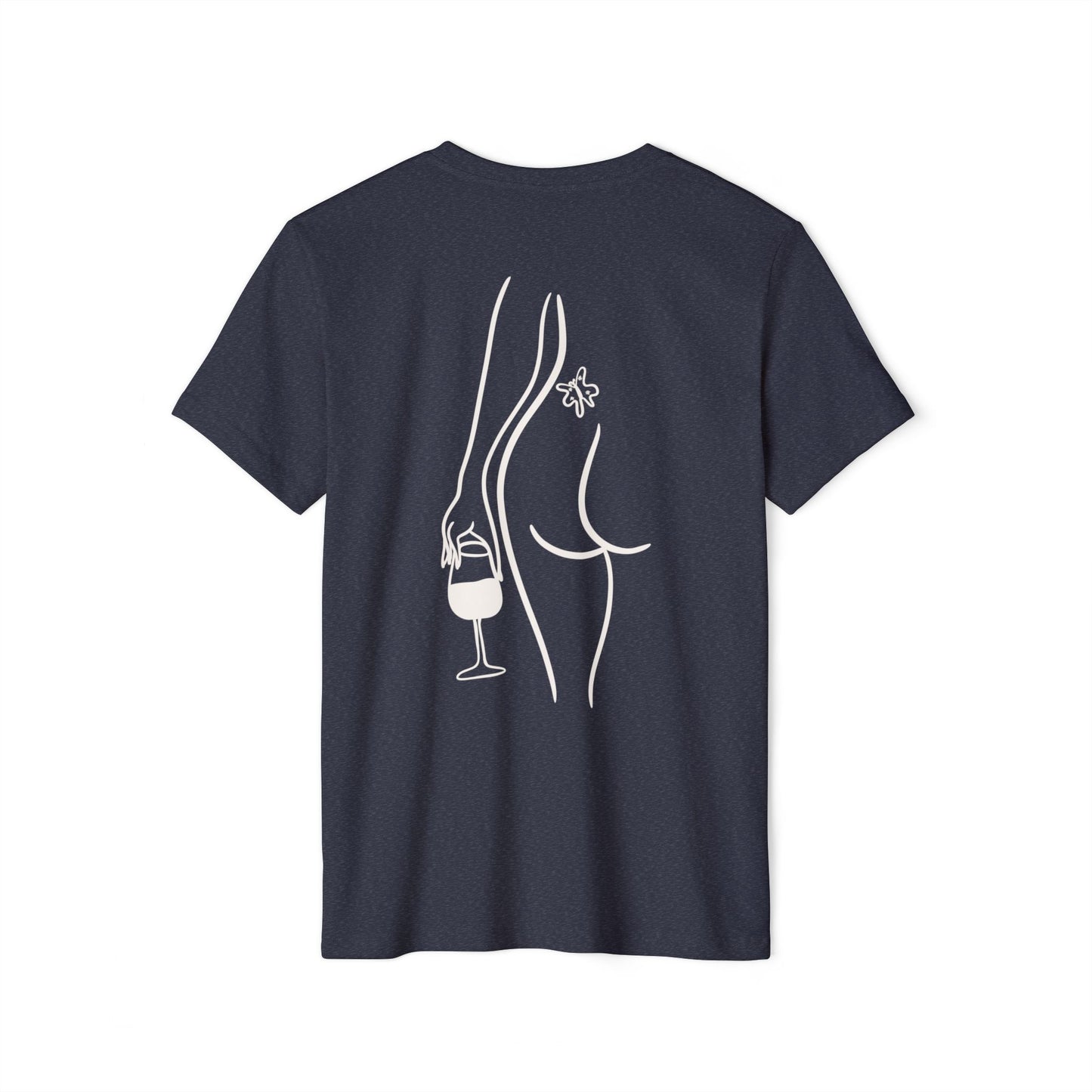 Cheeky Wino Vin de la Femme - Unisex Recycled Organic T-Shirt