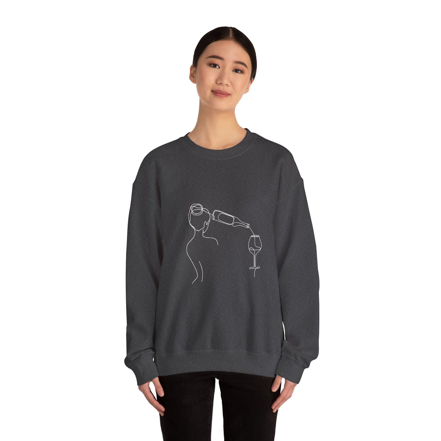 Of Woman and Wine Unisex Heavy Blend™ Crewneck Sweatshirt