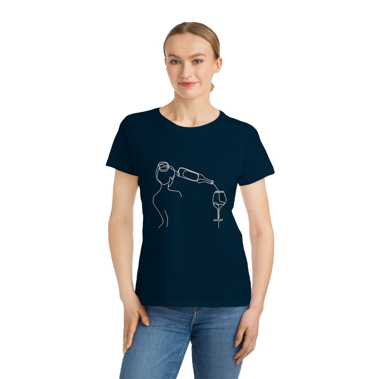 Of Woman and Wine - Organic Women's Classic T-Shirt