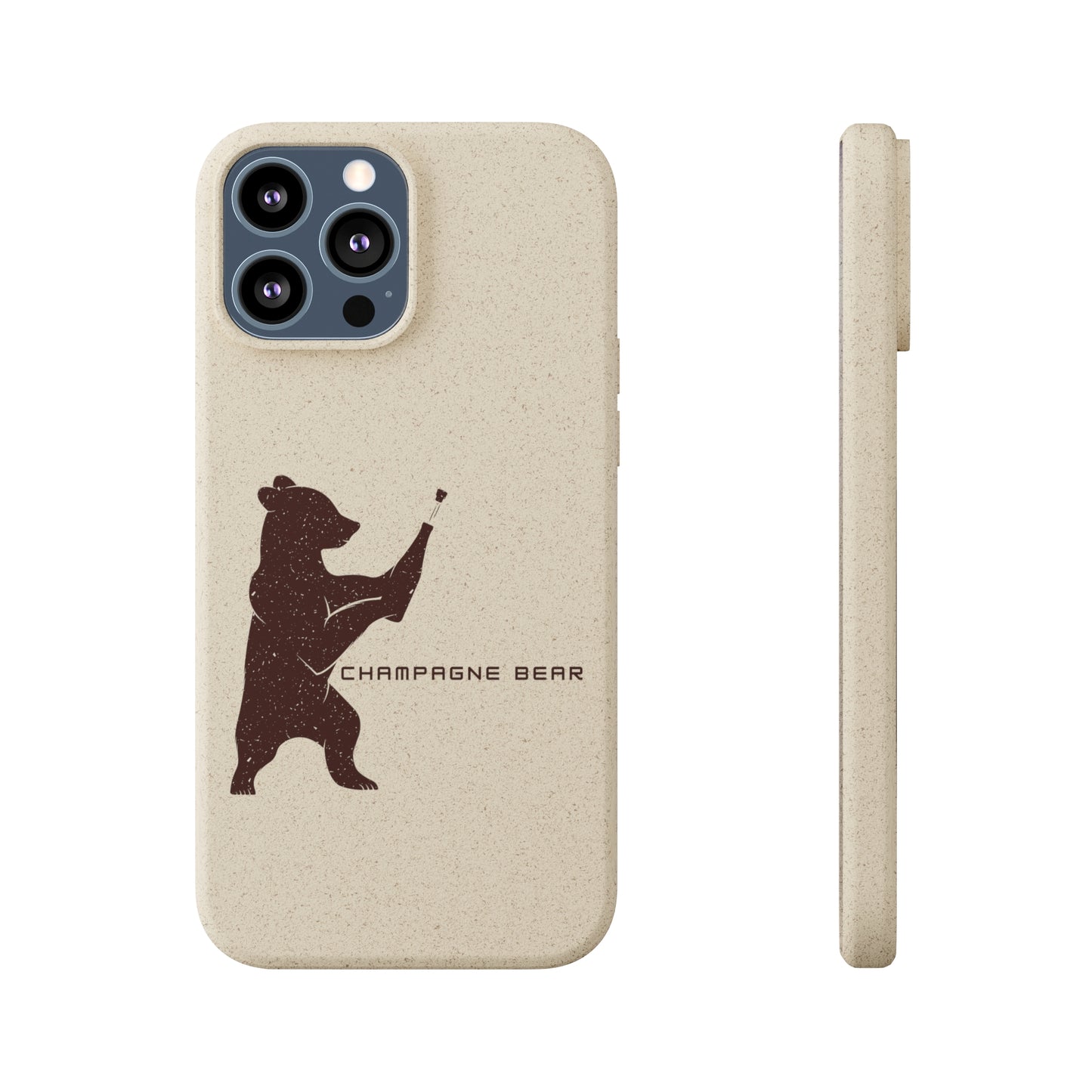 Champagne Bear - Biodegradable Cases