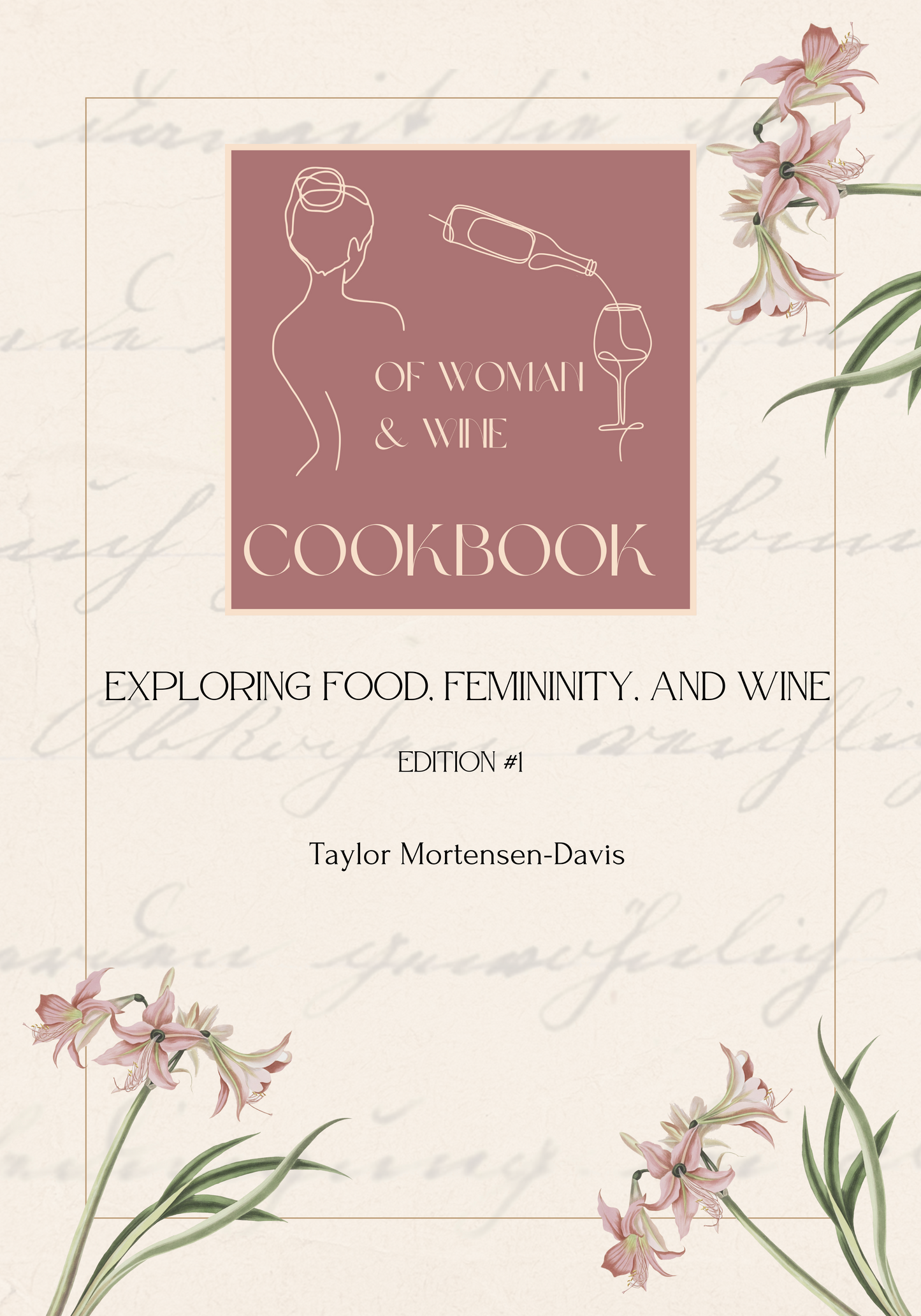 Of Woman and Wine Cookbook - Digital Version